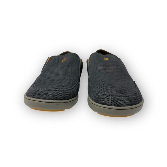 OluKai Nohea Dark Shadow Gray Mesh Slip On Loafers Men’s Size 10 - Picture 3 of 9